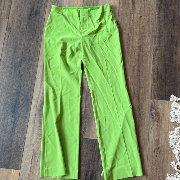 Alice And Olivia Gorgeous Green Trousers - Picture 1 of 3